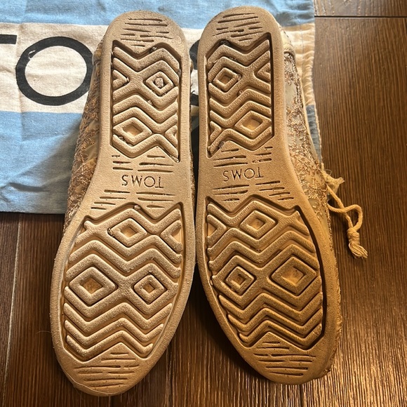 Toms Alpargata floral slip ons - rose gold metallic - Picture 4 of 4